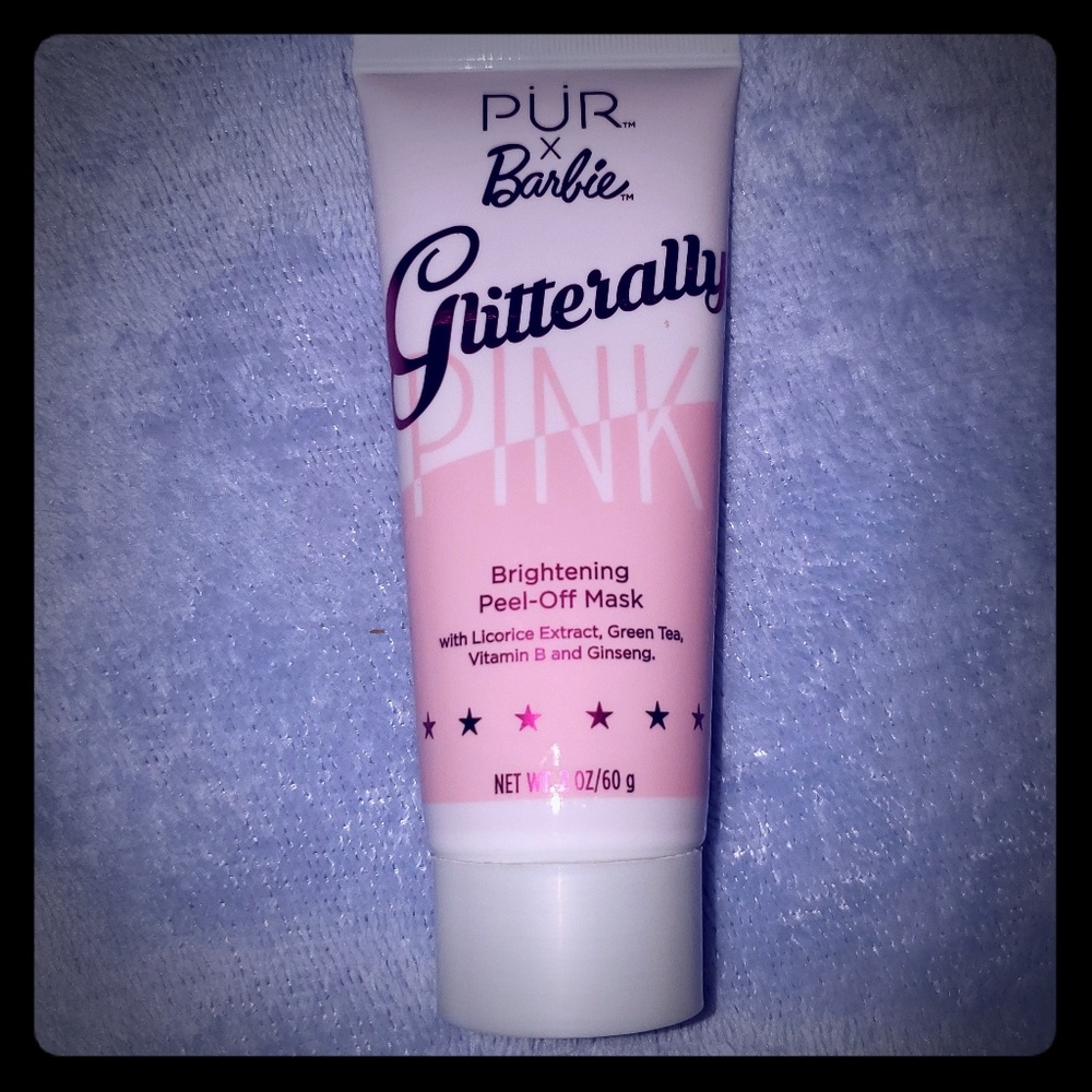 Pur X Barbie Glitterally pink mask
